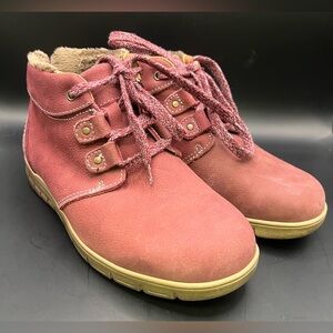 Cosyfeet-Megan Womens Extra Roomy Ankle Boots- Size: 7, New, Color:Damson(Mauve)